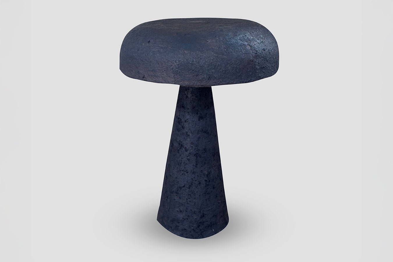 Tischlampe Luna Pappmaché blau