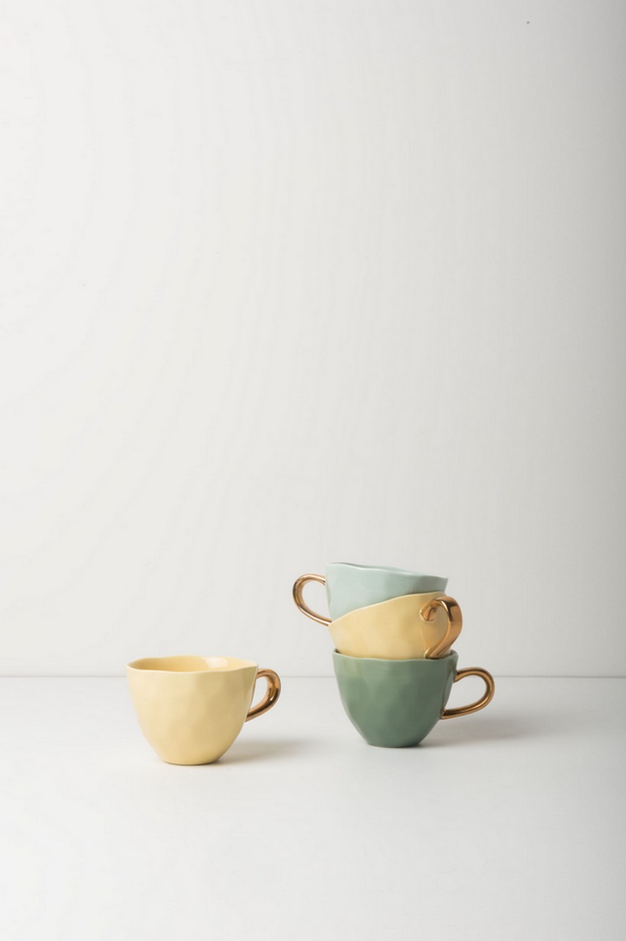 Kaffeetasse Porzellan jadegrün