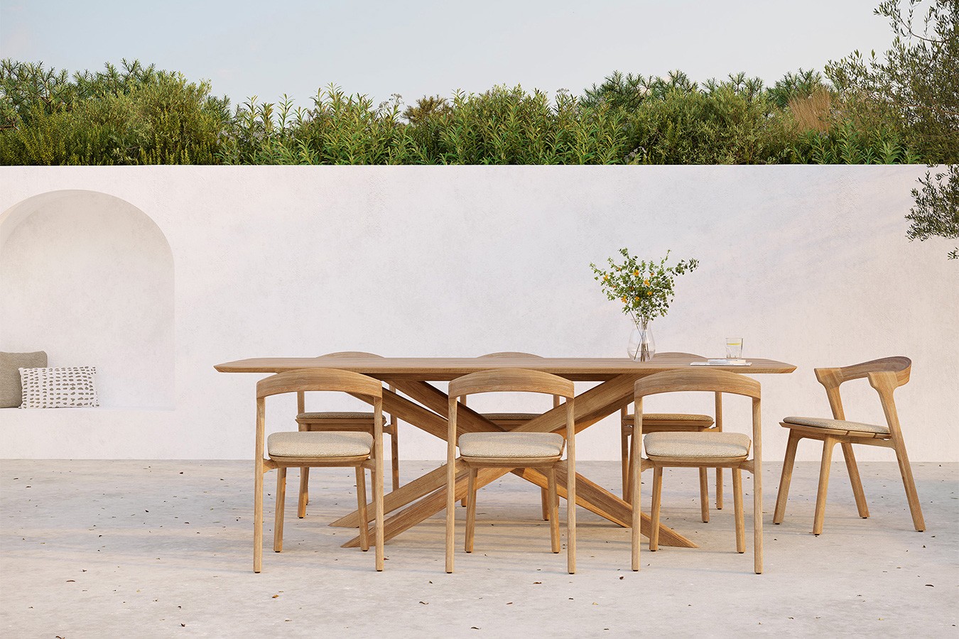 Outdoortisch Mikado Teak natur 240 cm