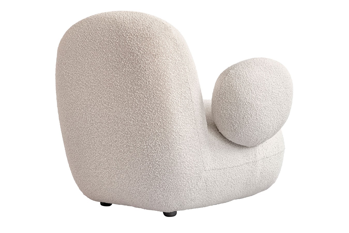 Sessel mit Armlehnen Toe Bouclé weiss