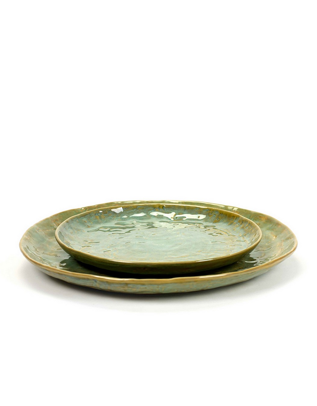 Platzteller Steingut seegrün D 28 cm