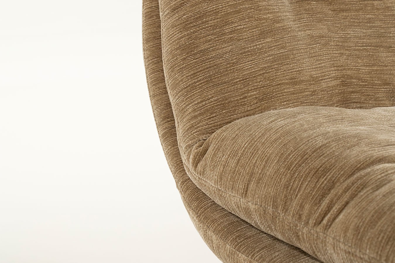 Drehsessel Tomba Velvet hellbraun