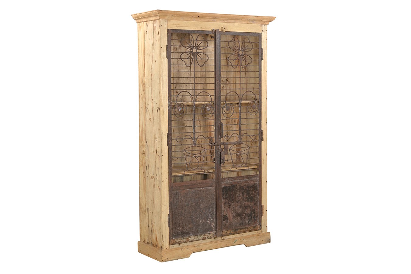 Vitrinenschrank Vintage natur