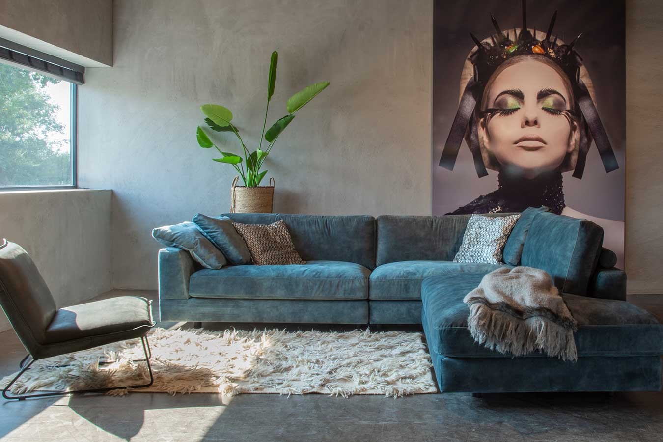 Sofa Fantasma 3 Sitzer Samt gold