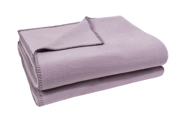 Soft-Fleece Decke 160 x 200 cm lavendel hell
