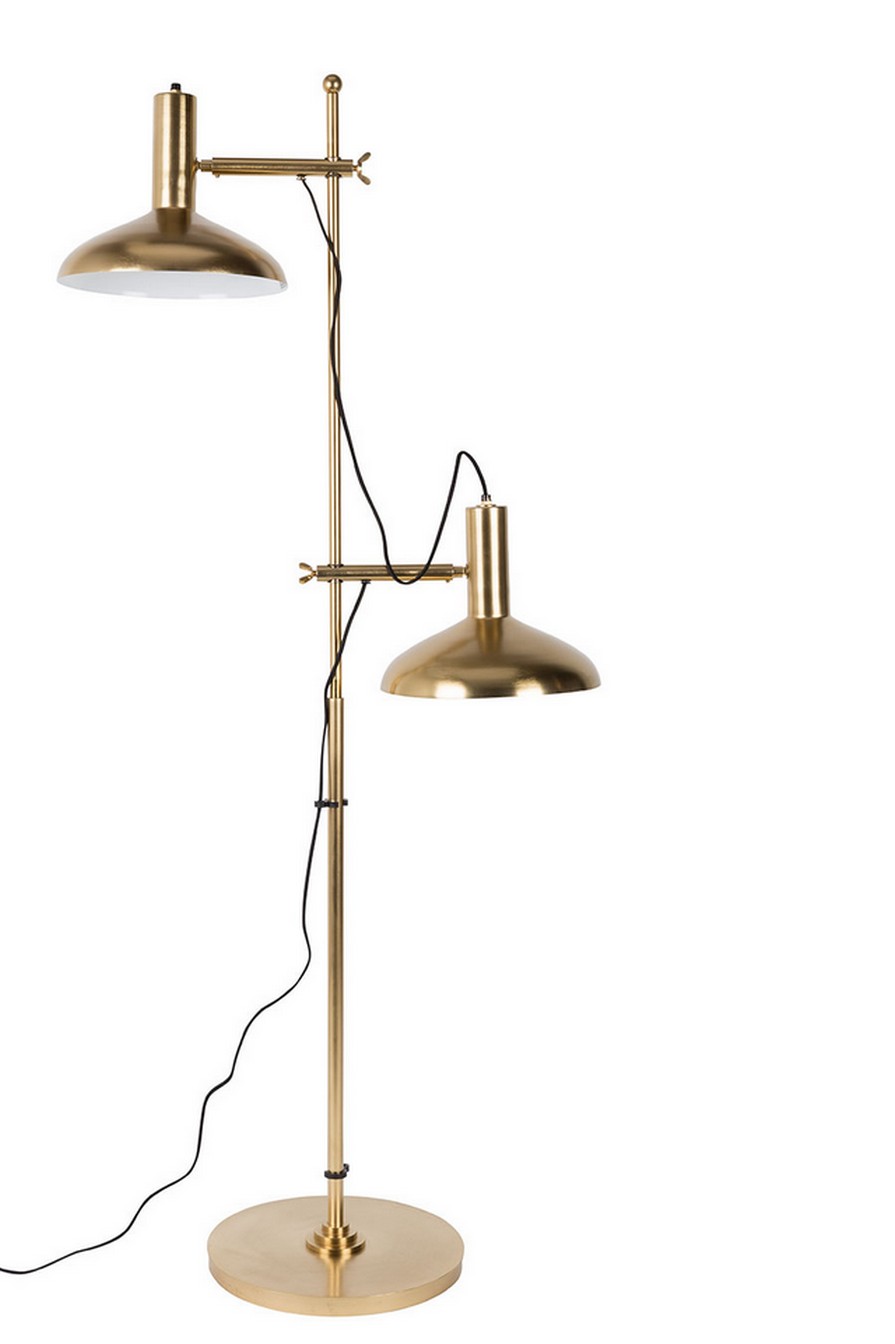 Stehleuchte Messing h 163 cm