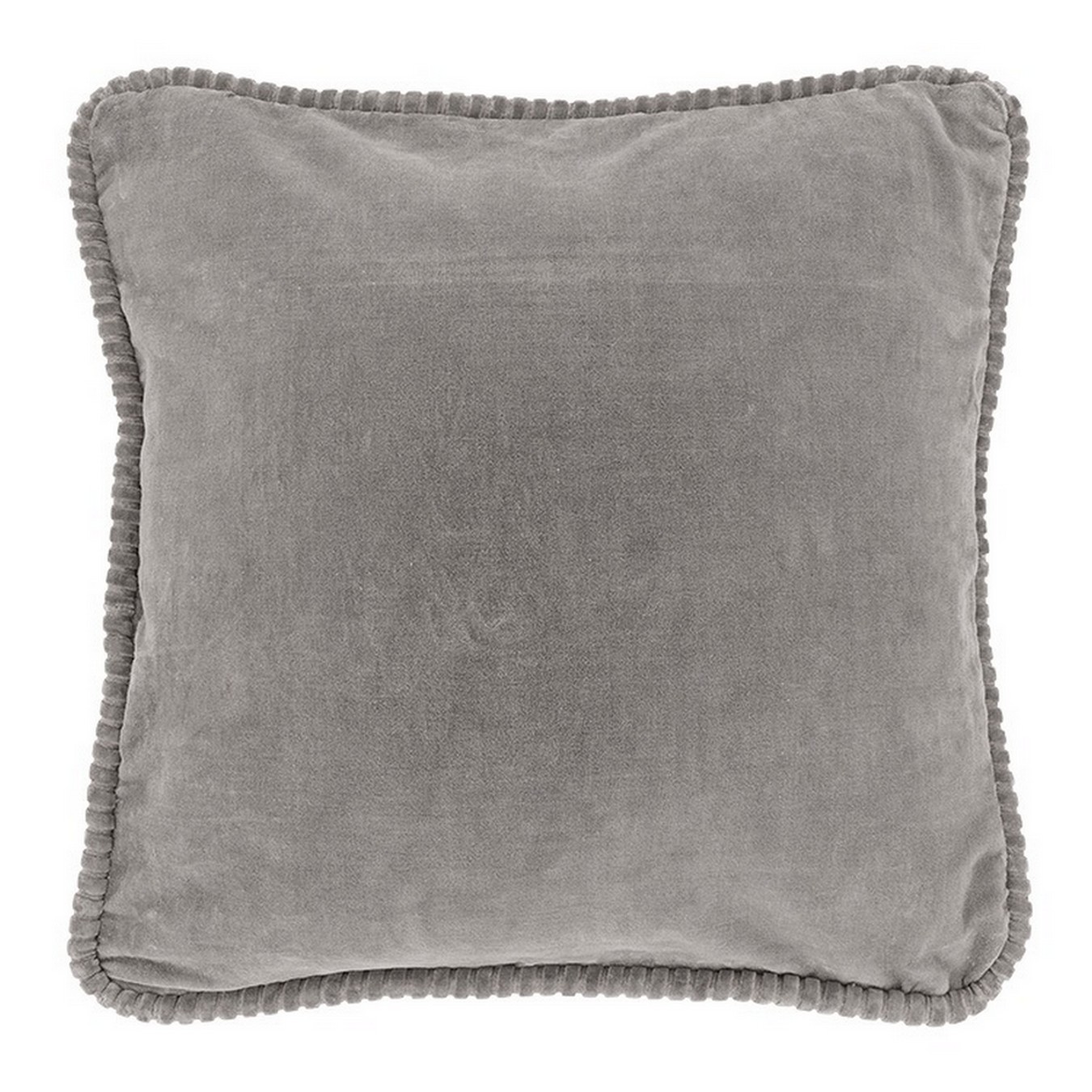 Kissen Carmen Samt hellgrau 45*45 cm