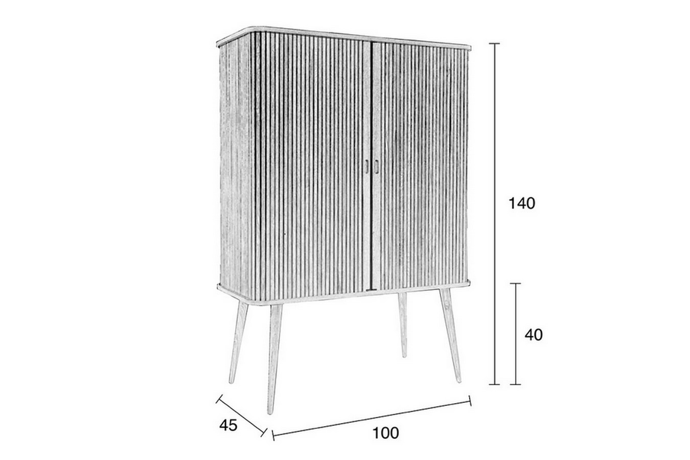 Buffetschrank Barbara Esche Holz natur