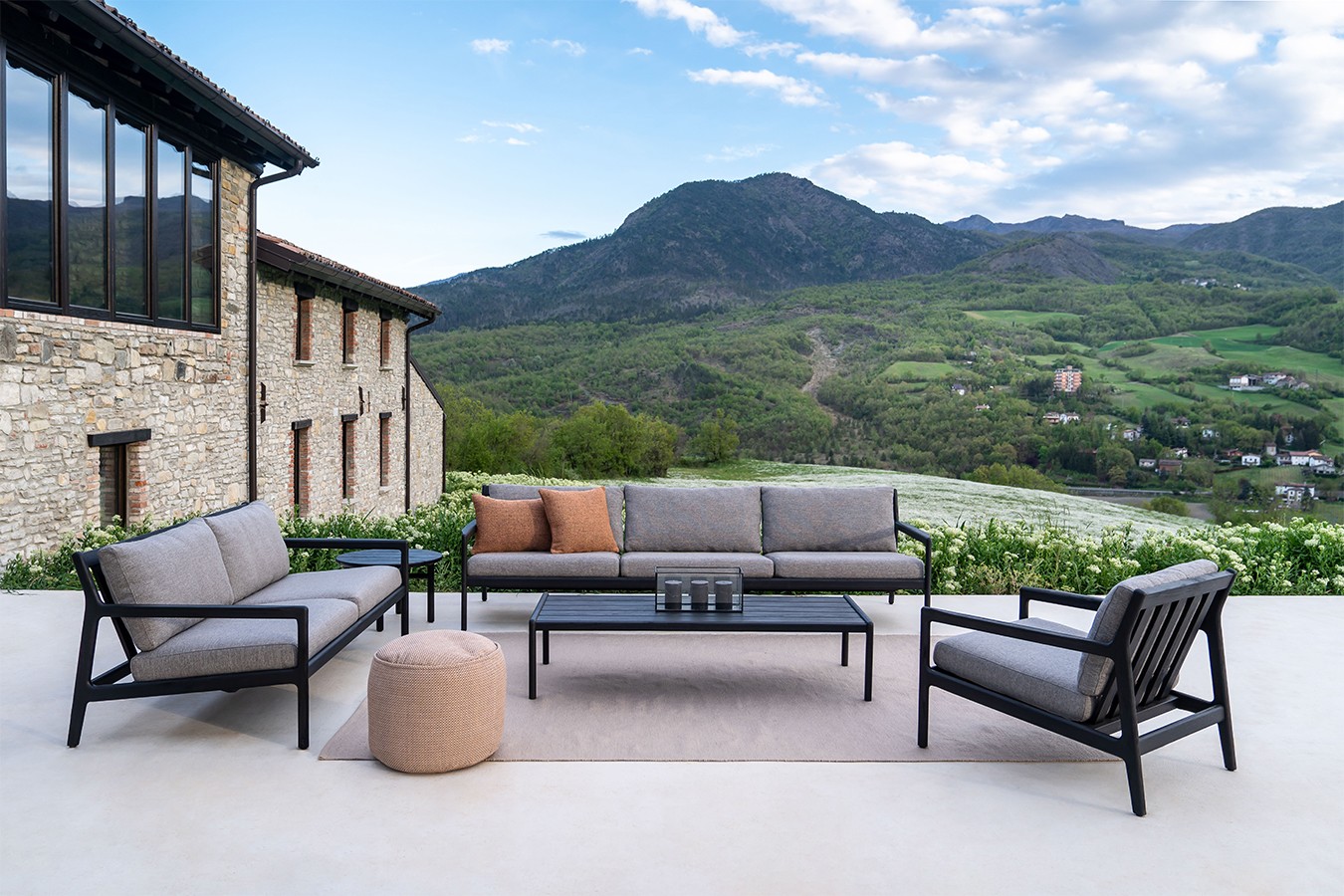 Outdoorsofa Jack Teak mokka 180 cm