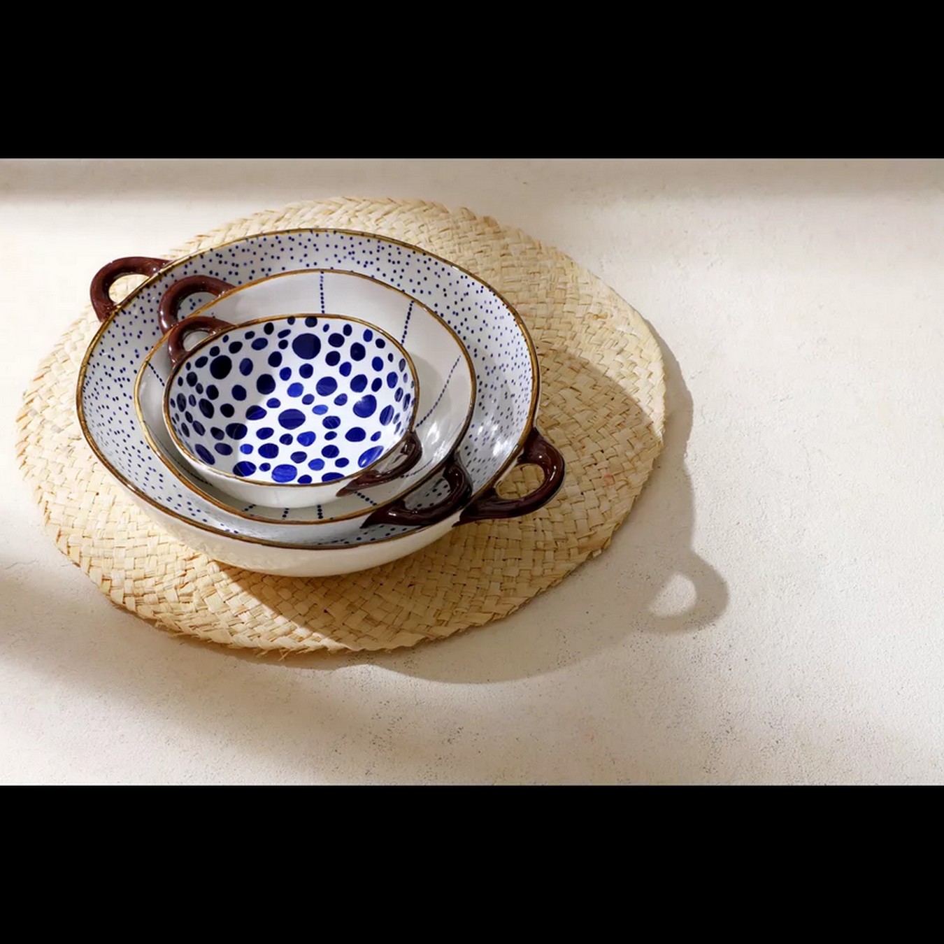 Suppenschale Anafi  blau weiss D 17,5 cm