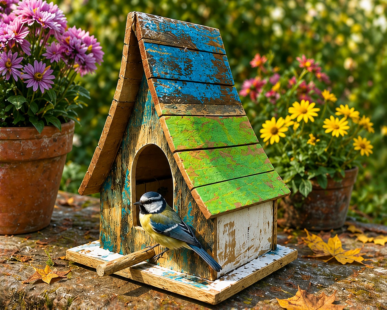 Vogelhaus Birdie No 5 mehrfarbig