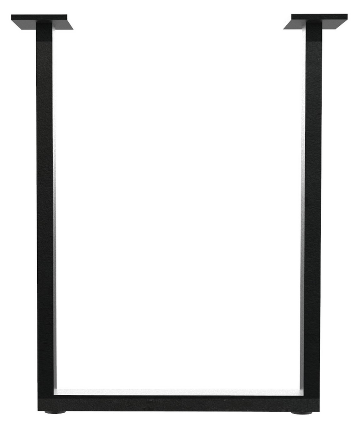 Tischgestell U-Profil fein schwarz