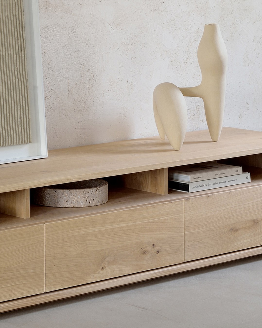 TV Anrichte Shadow Eiche massiv B 210 cm