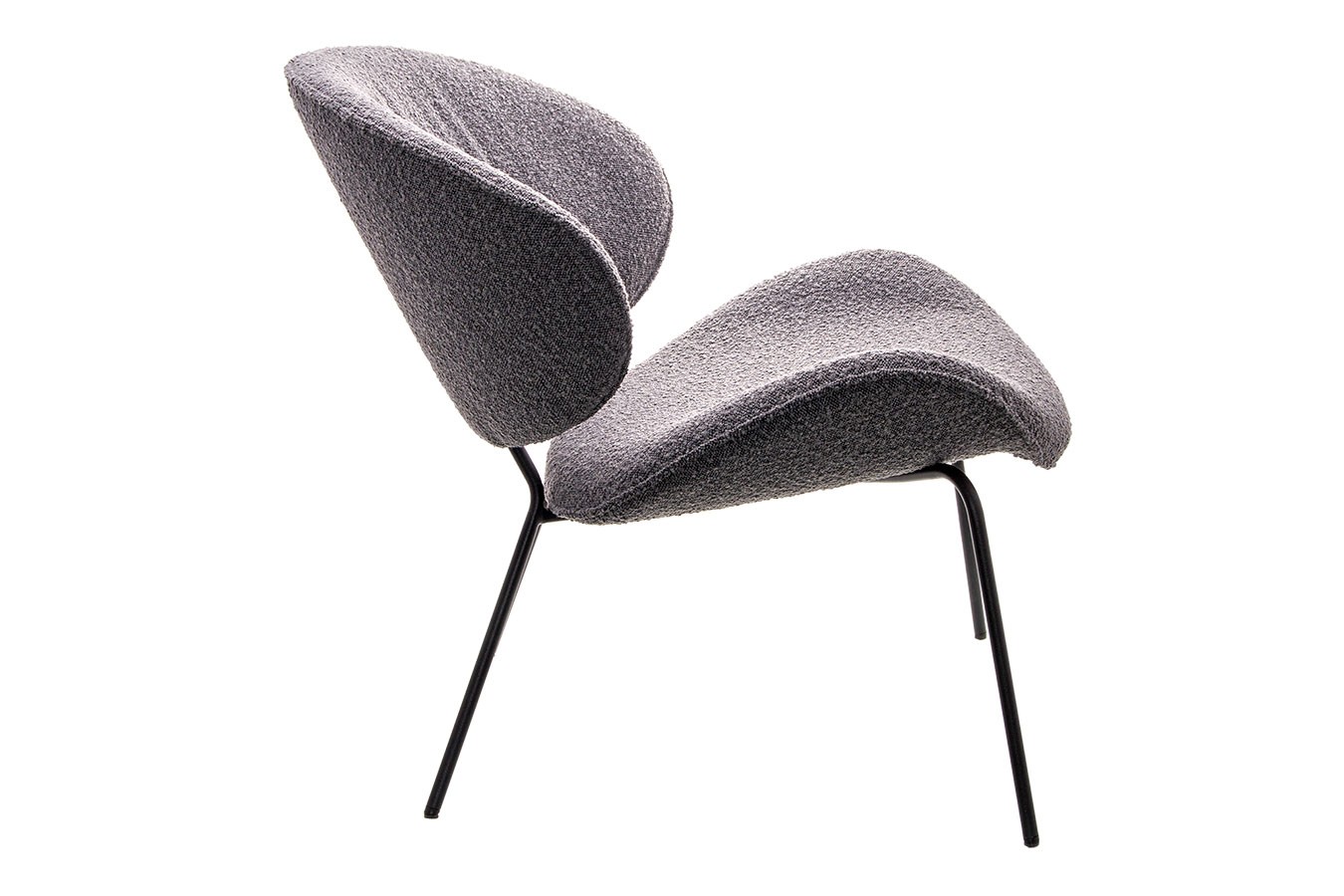Sessel Alvaro Lounge Bouclé grau