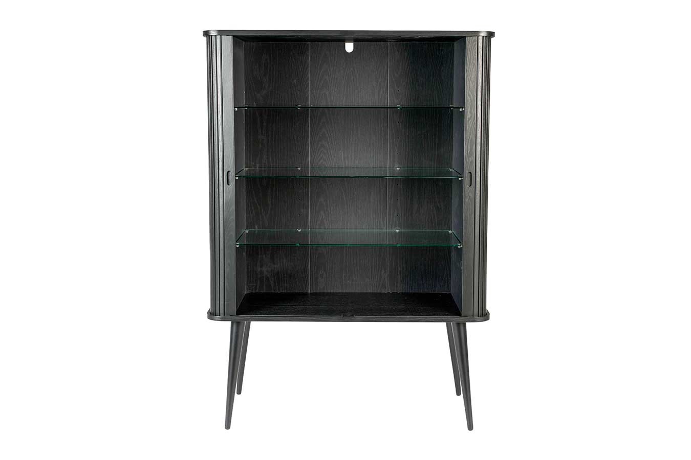 Buffetschrank Barbara Massivholz schwarz