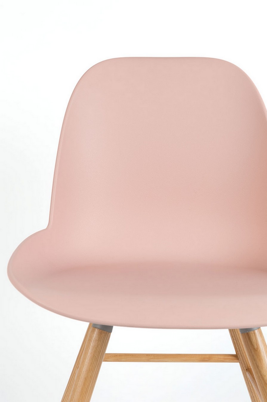 Esszimmerstuhl Albert Kunststoff rosa