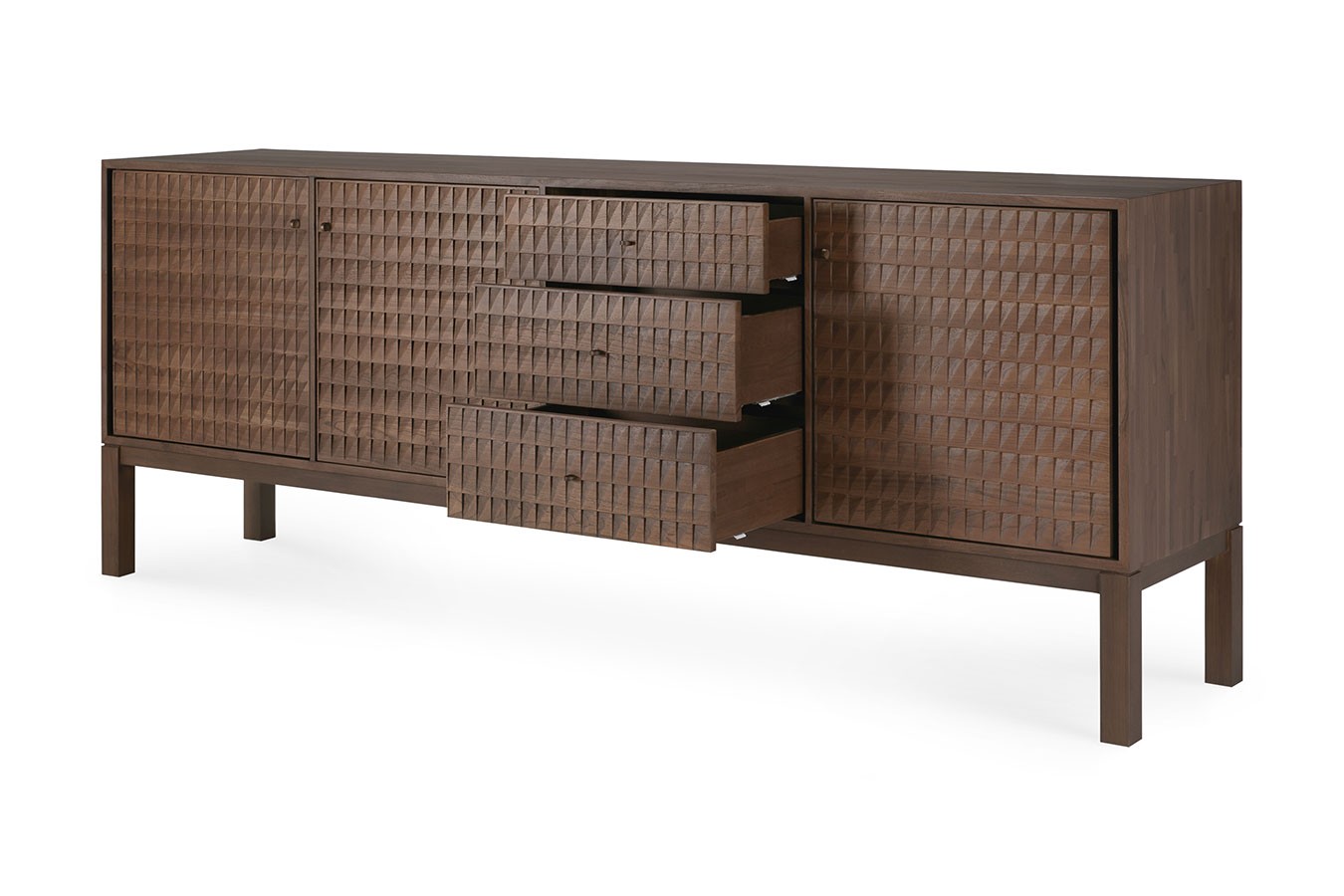 Anrichte Sono Teak lackiert B 228 cm