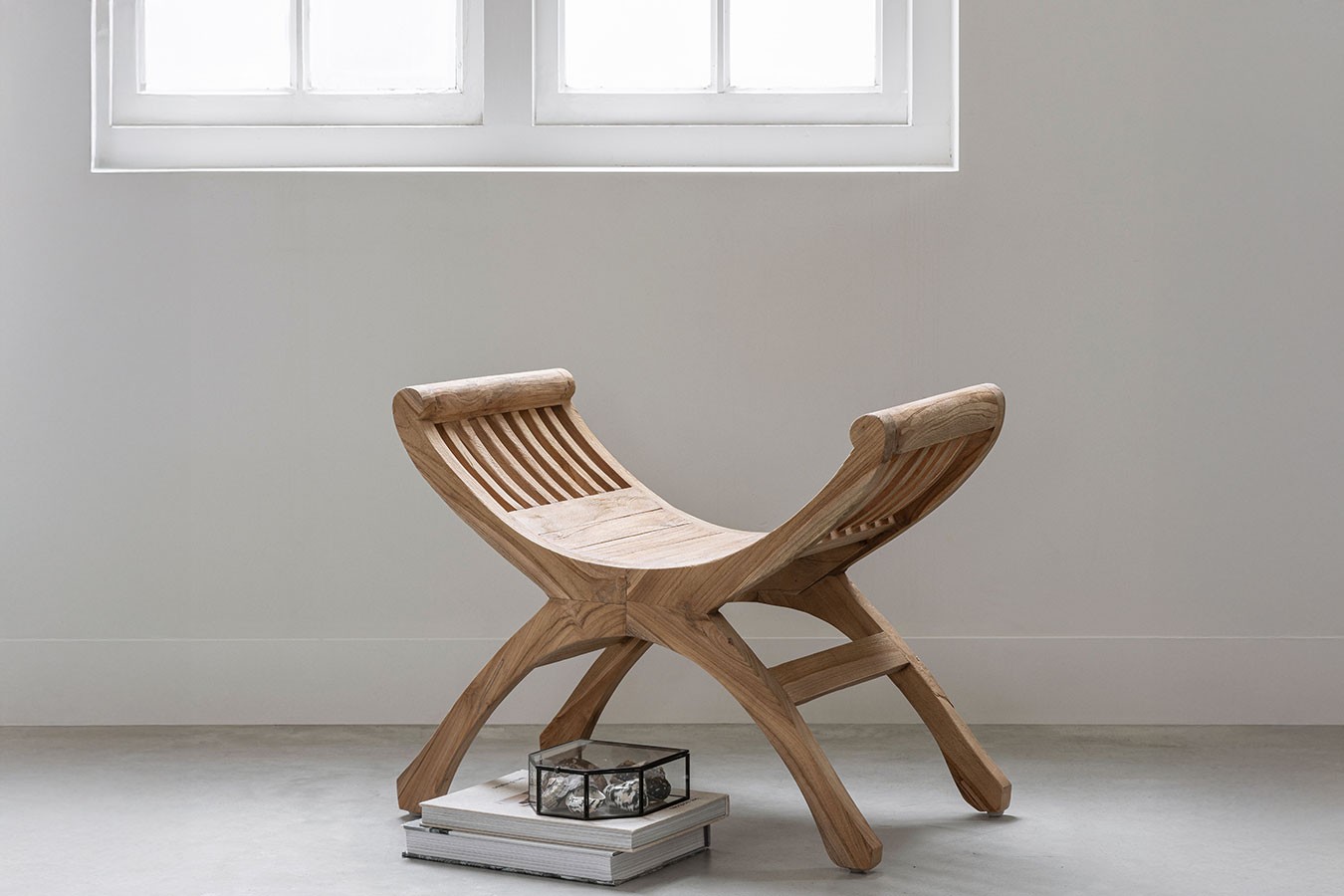 Sitzhocker Cleopatra Teakholz B 105 cm