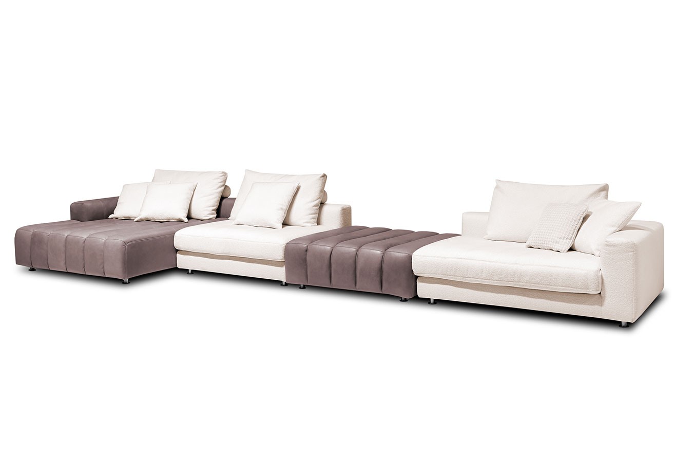 Sofalandschaft Bella XXL beige braun