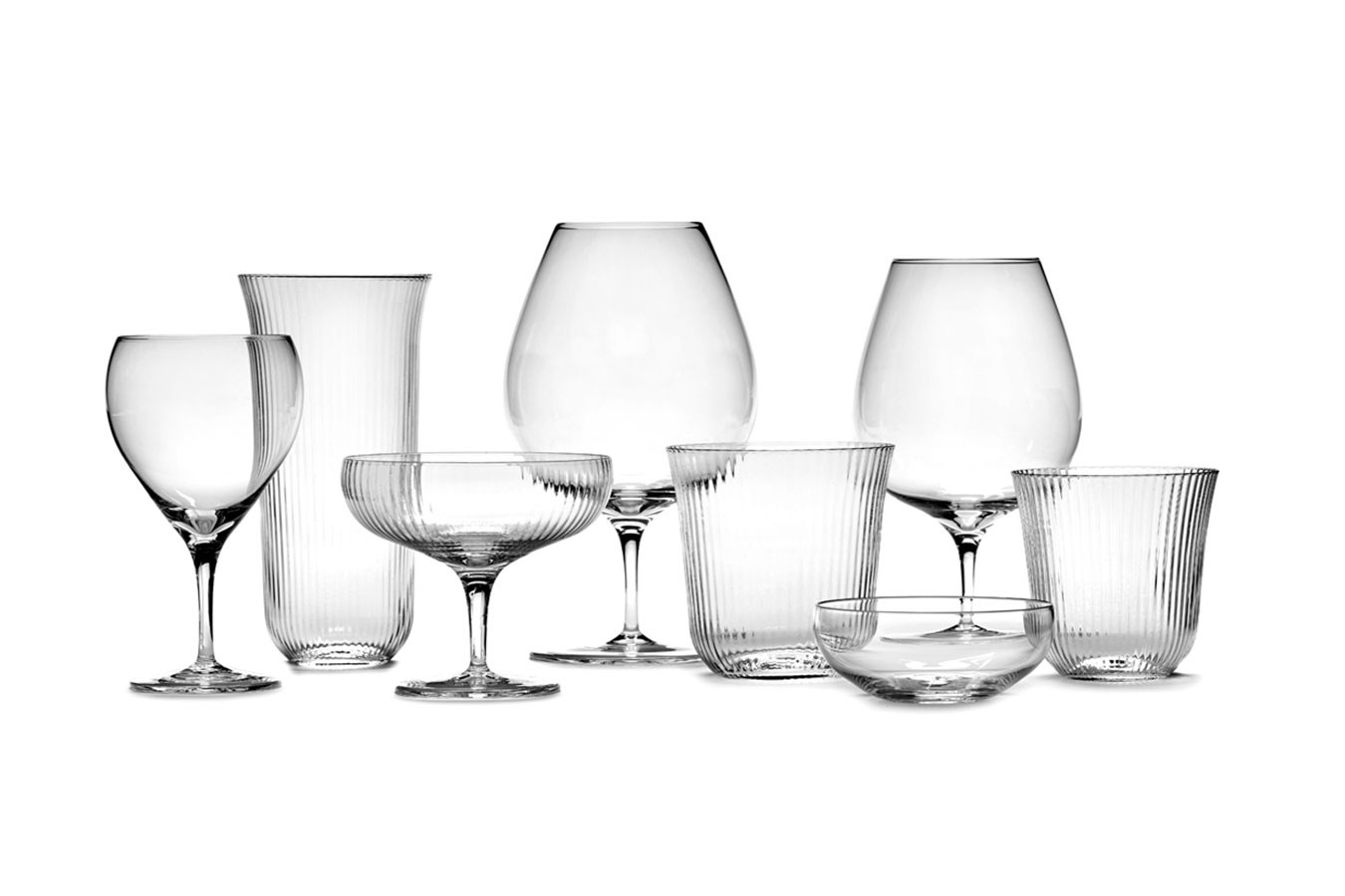 Champagnerglas Inku geriffelt 15cl
