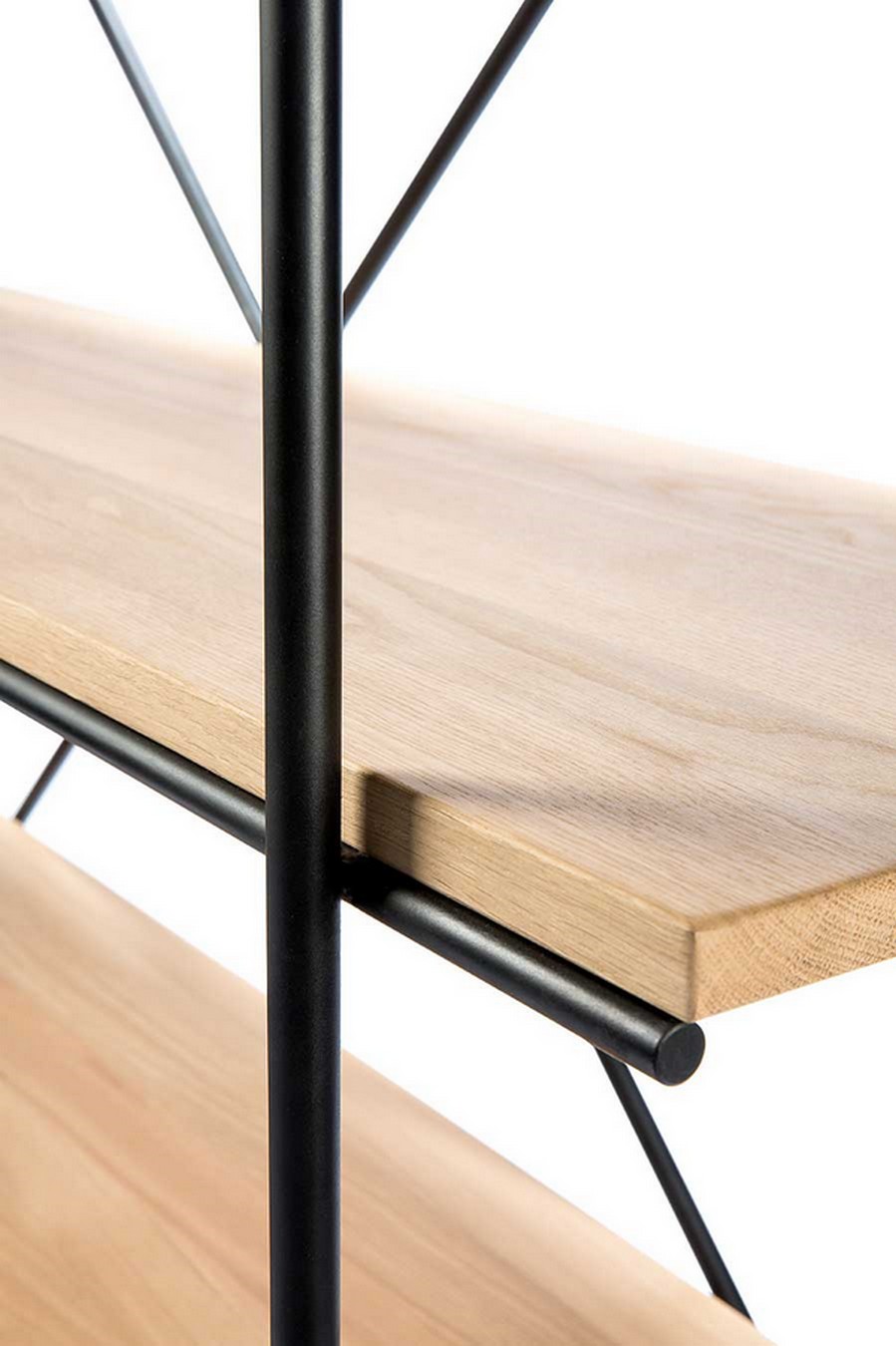 Regal Rise Eiche Metall H 165 cm