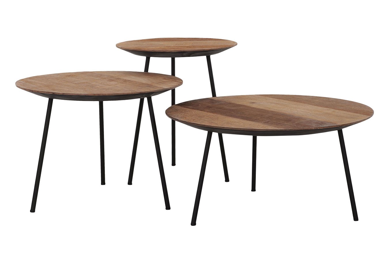 Beistelltisch Highlight Teak natur rund D 40 cm