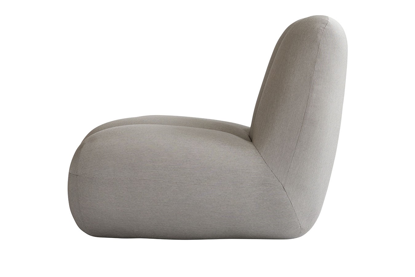 Lounge Sessel Toe Stoff grau