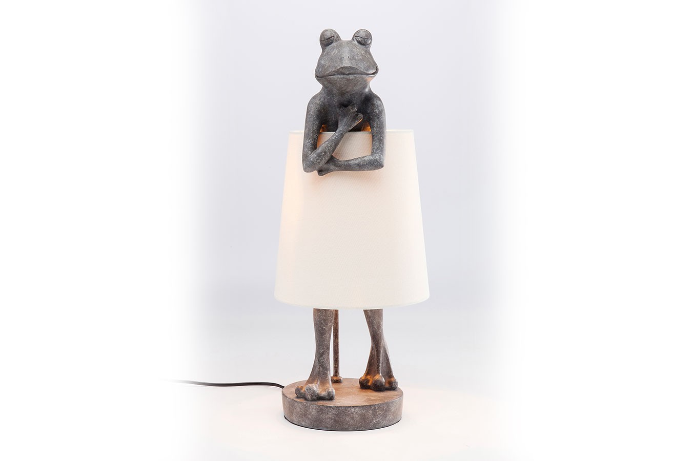 Tischleuchte Animal Frog grau h 58 cm