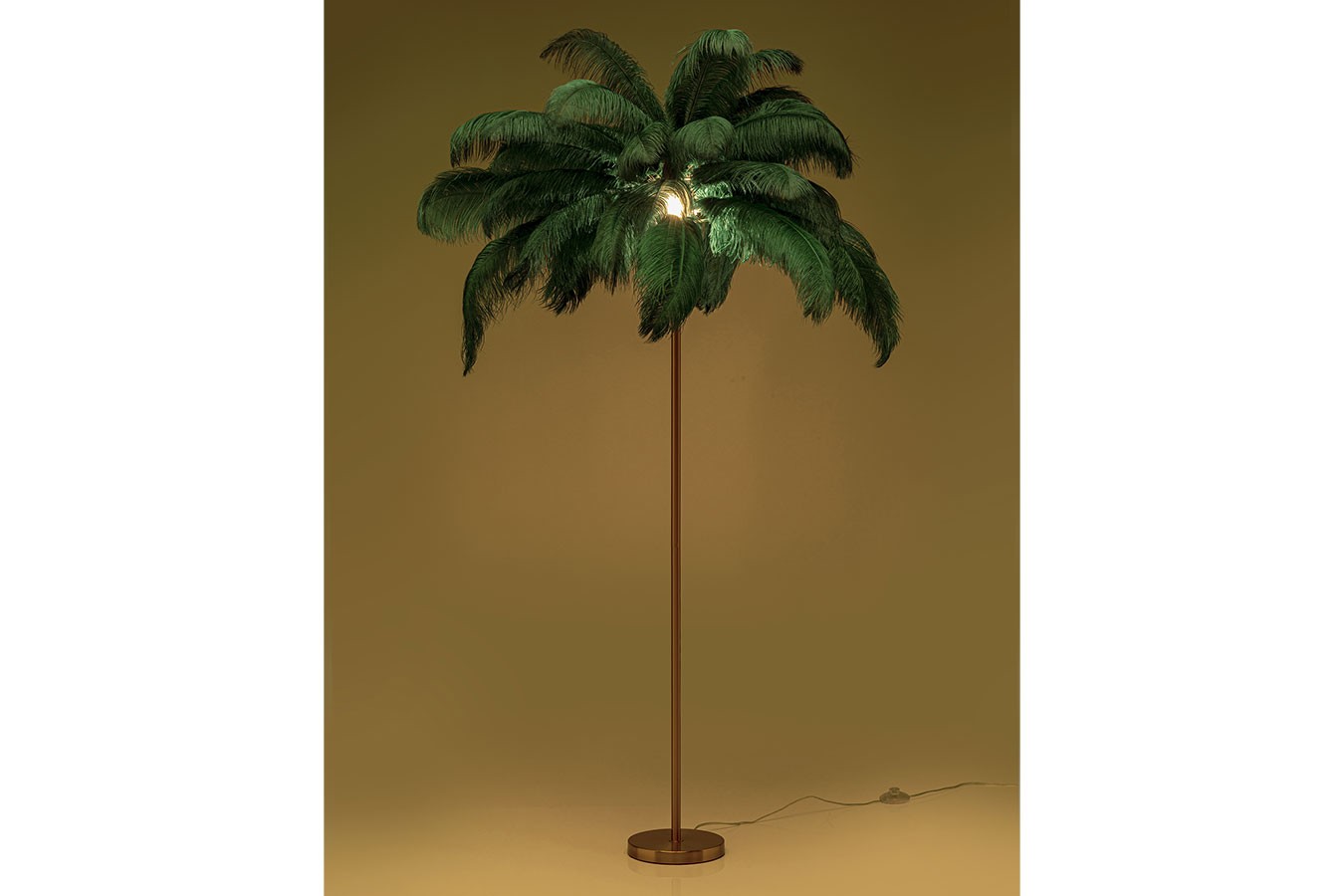Stehlampe Feather Palm grün