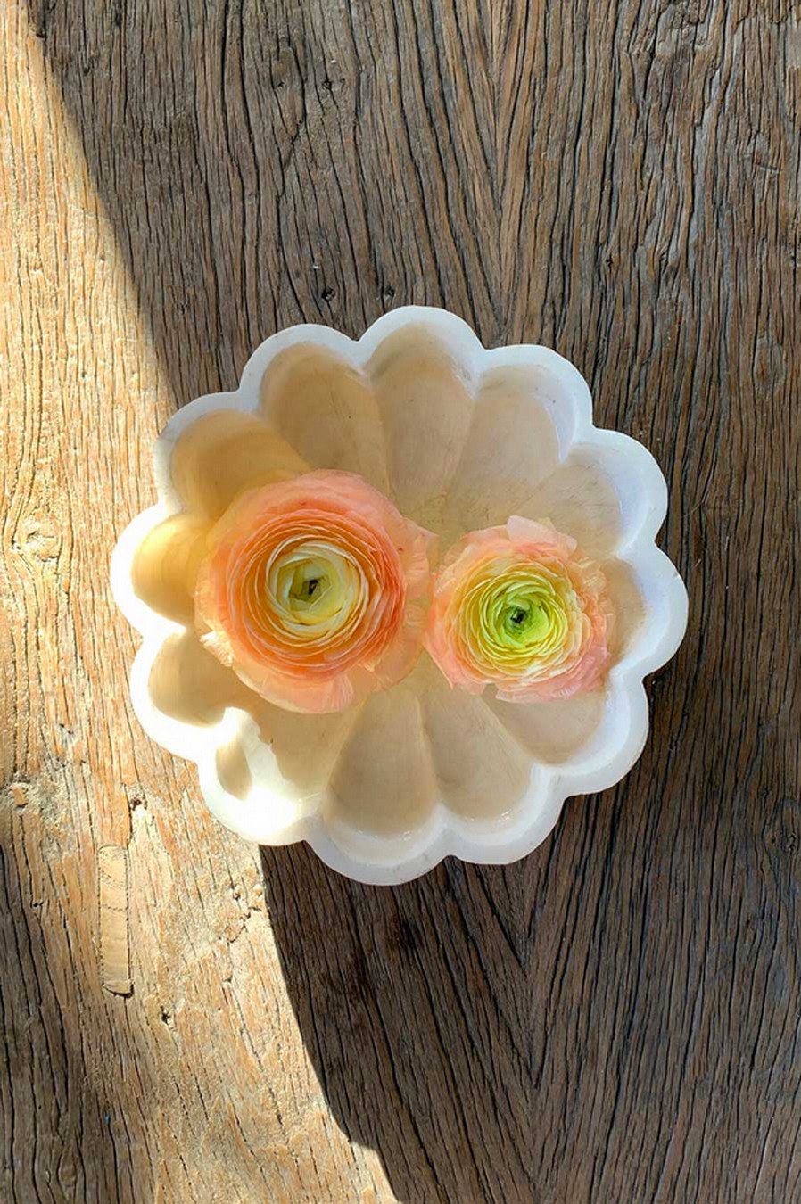 Marmorschale Flower hoch