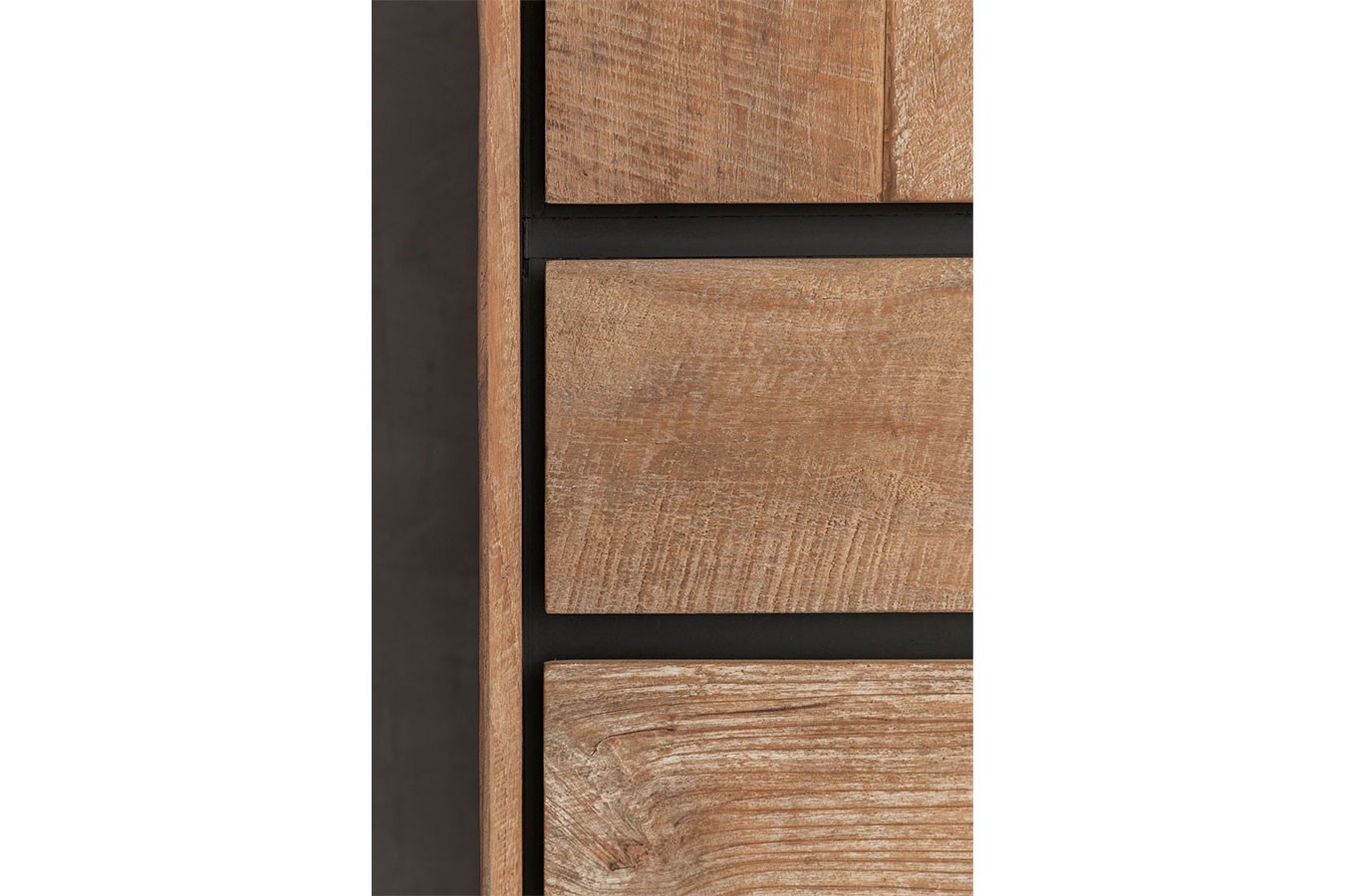 Schrank Metropole Teak Metall 210x100 cm