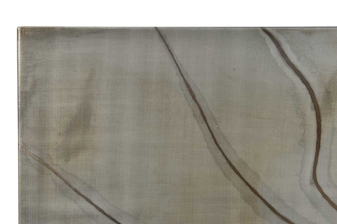 Wandbild Industrial Metall Look silber