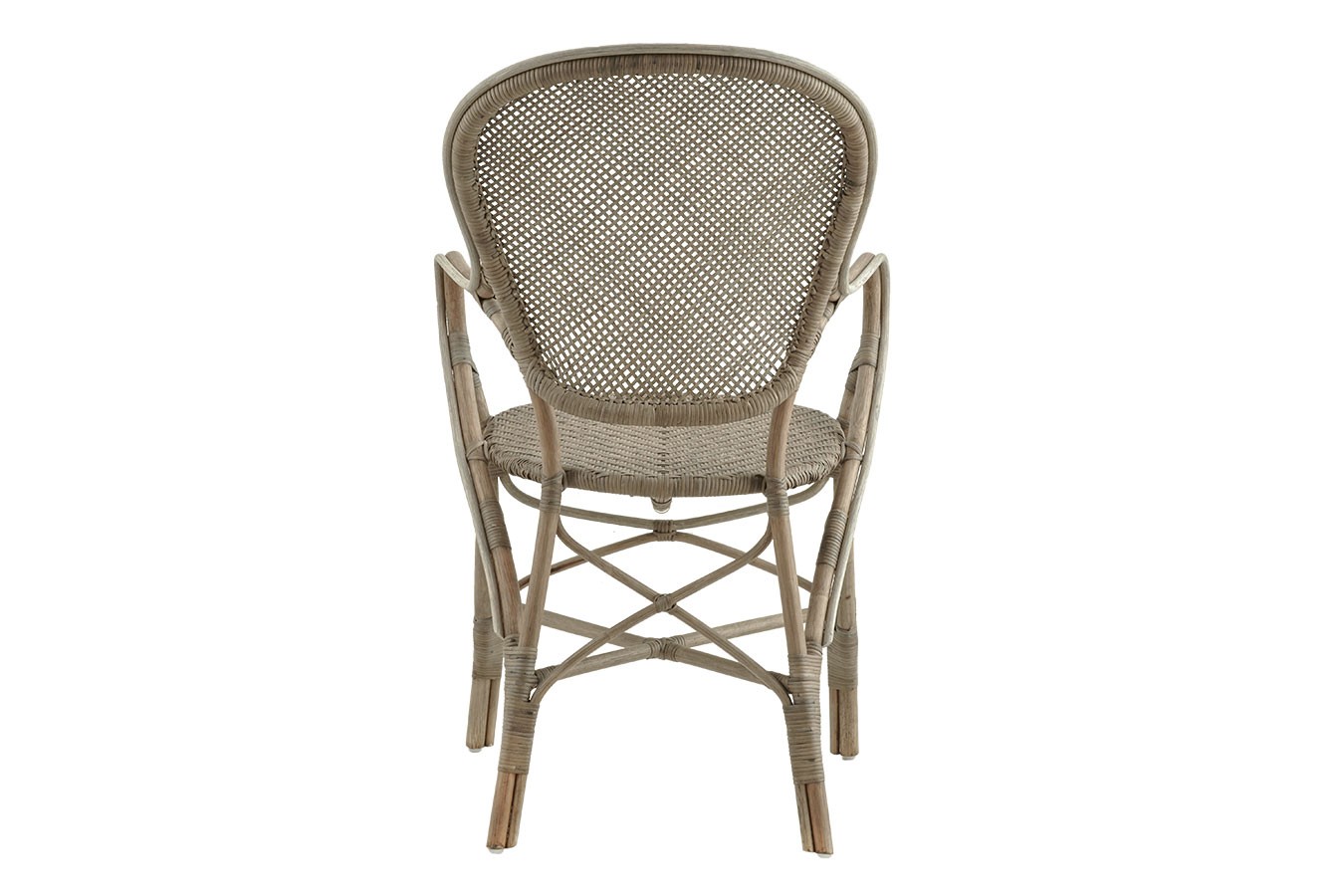 Armlehnstuhl Rossi Rattan taupe