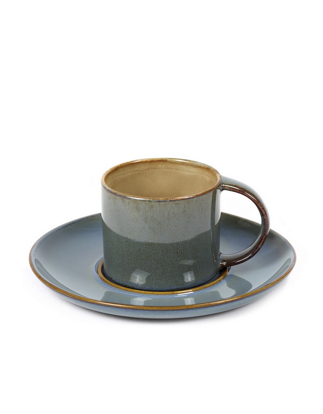 Espressotasse Terres de Reves beige hellblau