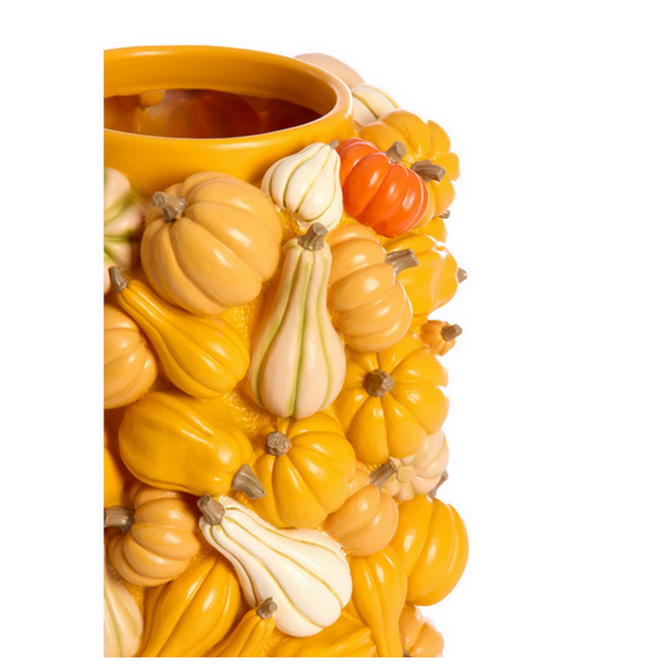 Dekovase Pumpkin gelb H 50 cm