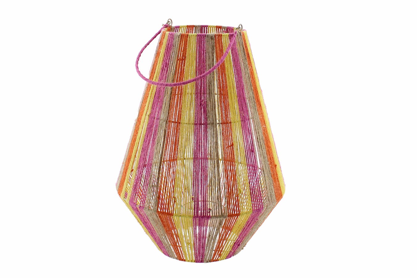 Laterne Salina gelb orange pink H 50 cm