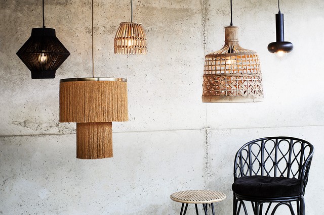 Deckenlampe Boho Bamboo D 40 cm