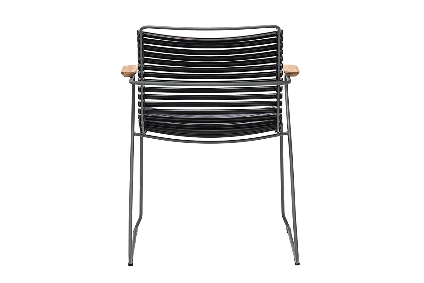 Gartenstuhl Click mit Arm schwarz