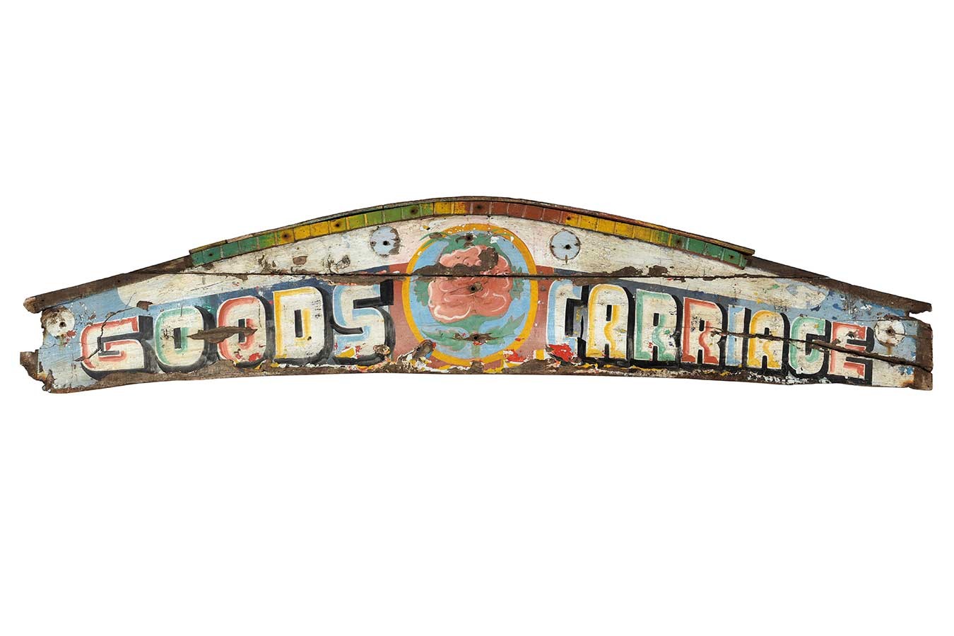 Wandbild Holz Vintage bunt