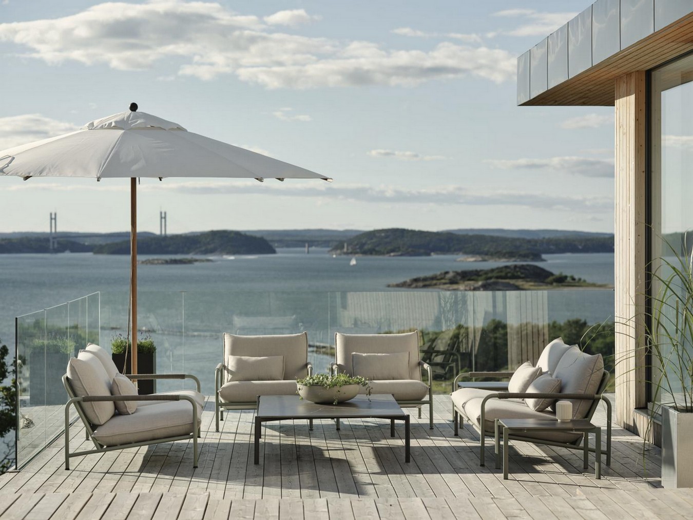 Gartensofa Lerberget 2,5-Sitzer grün