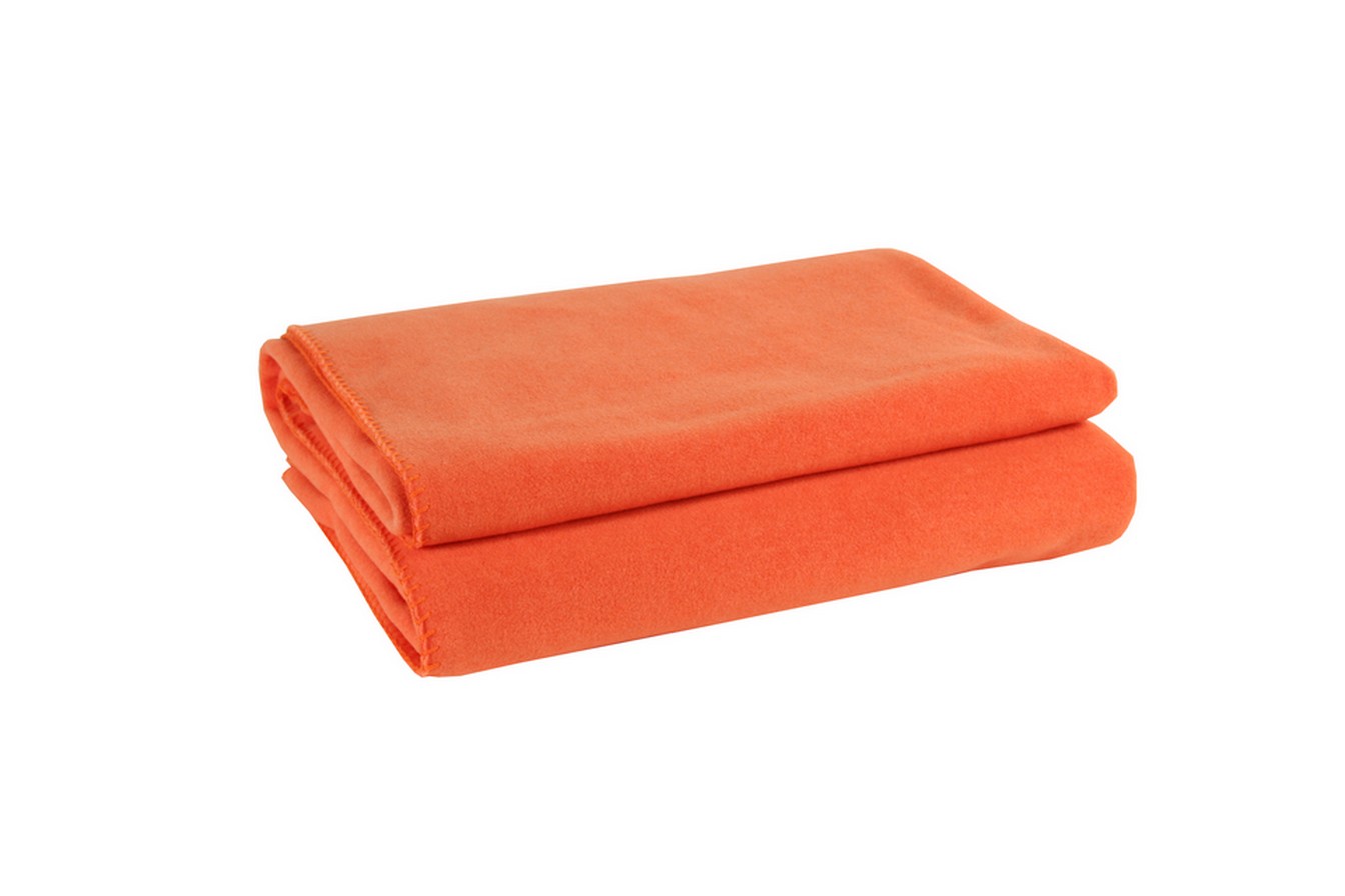 Soft-Fleece Decke 160 x 200 cm papaya