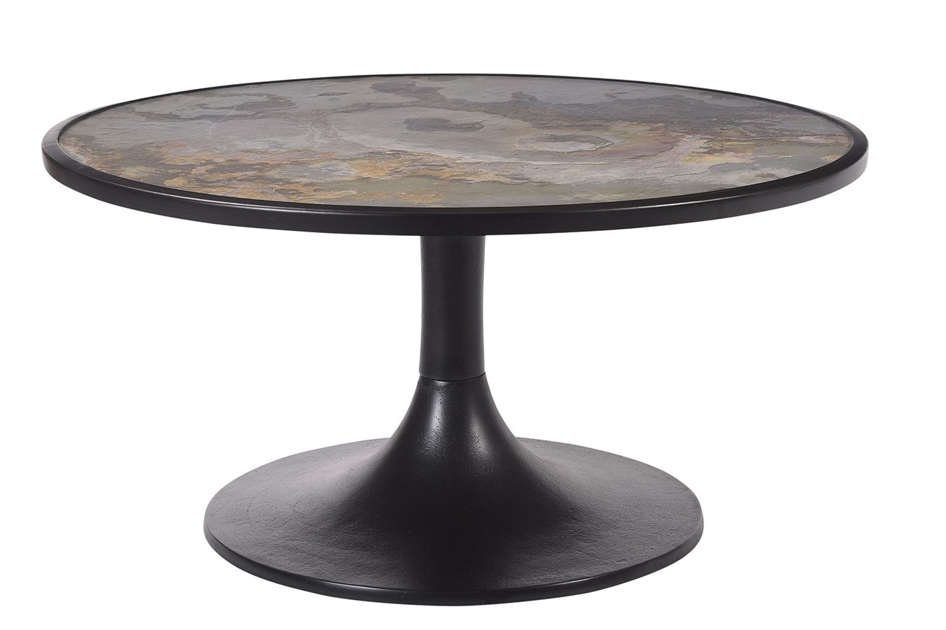 Couchtisch spring I Metall schwarz D 76 cm