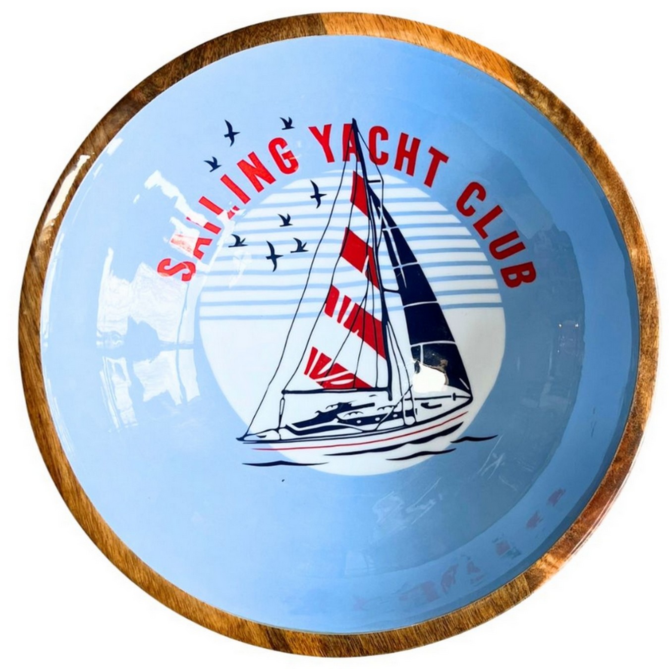 Schale Mangoholz Yacht Club D 35 cm