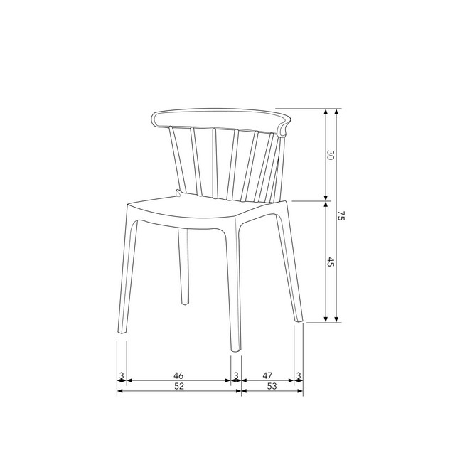 Gartenstuhl Kunststoff beige