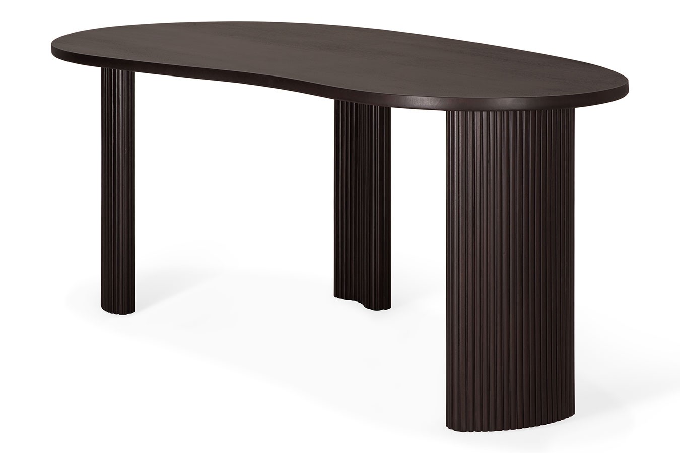 Schreibtisch Boomerang Mahagoni B 200 cm