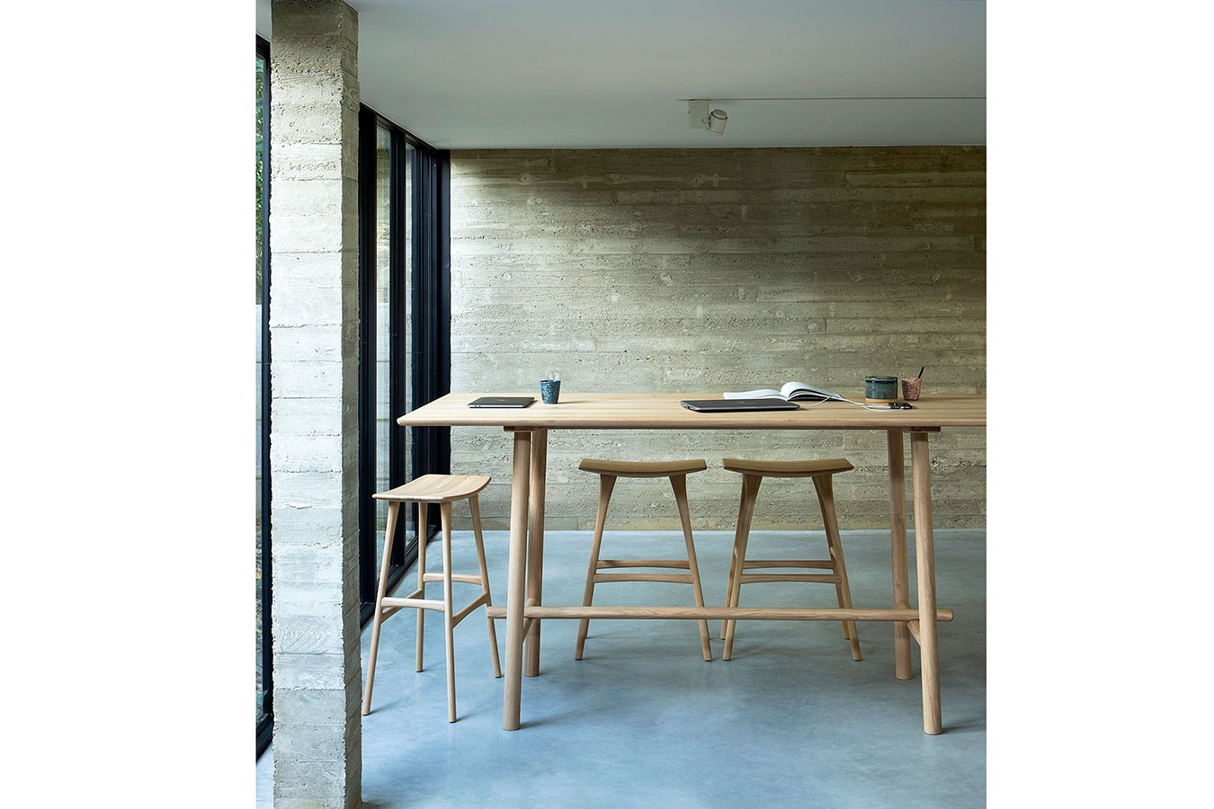 Barhocker Osso Eiche natur H 80 cm