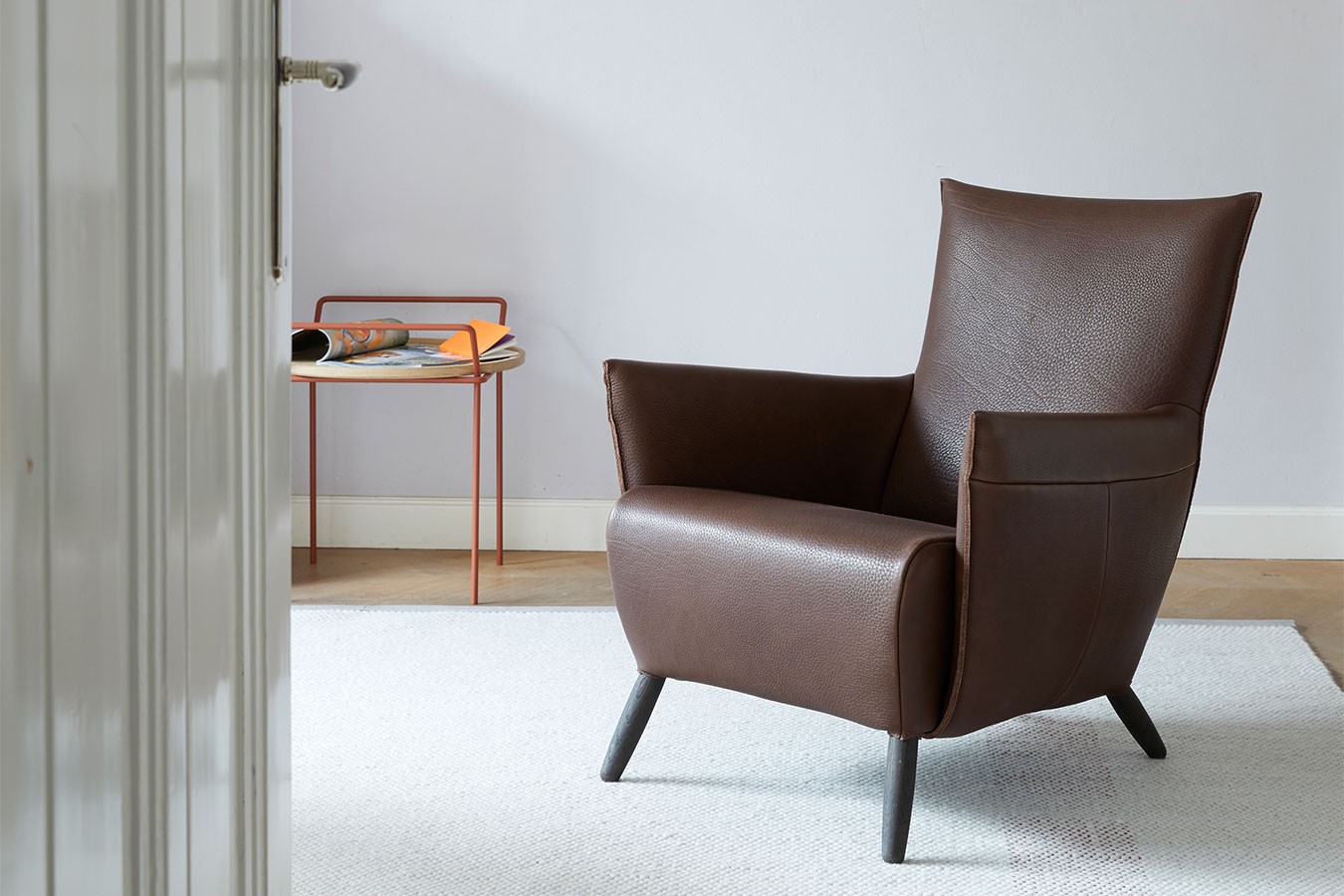 Loungesessel Cheo Leder braun