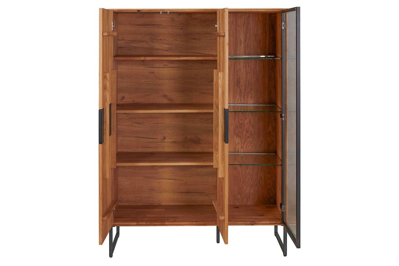Vitrinenschrank Stirling Eiche B 116 cm