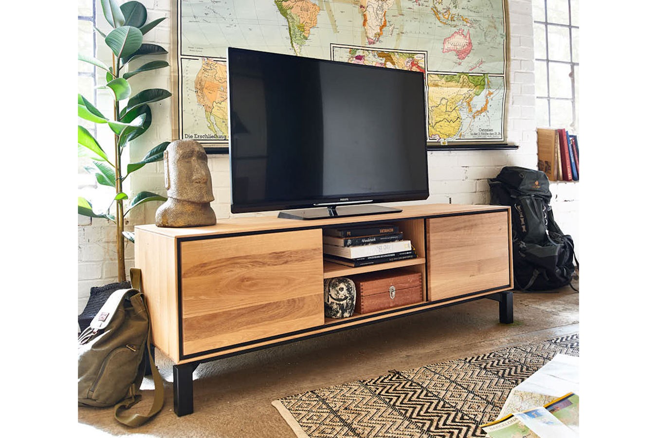 TV-Board Birmingham Eiche B 150 cm