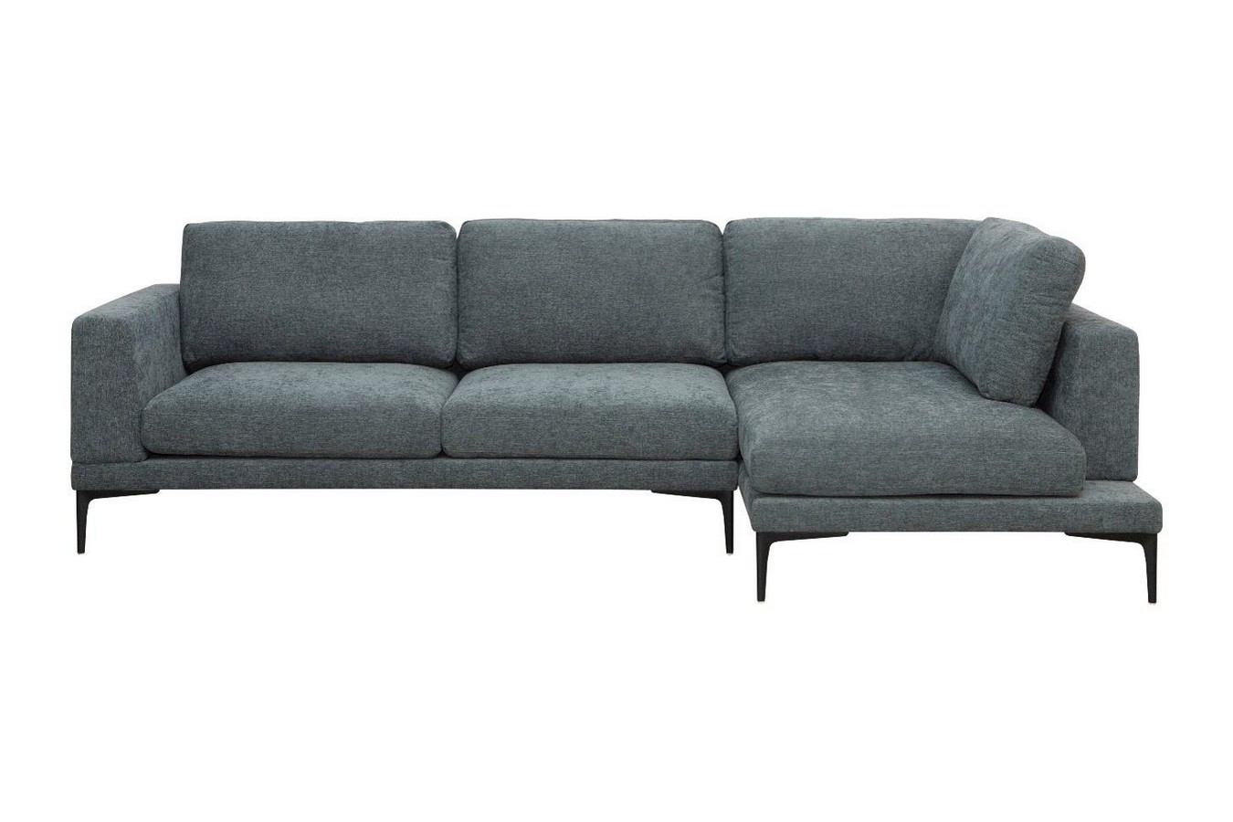 Ecksofa Khloe Stoff türkis